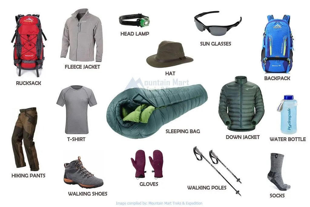 Blog - Nepal Trekking Gears Equipment Checklist